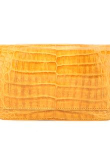 Nancy Gonzalez Yellow Crocodile Clutch - Lyst