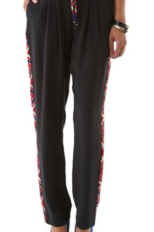 Twelfth Street by Cynthia Vincent Drawstring Aztec Panel Pants - Lyst