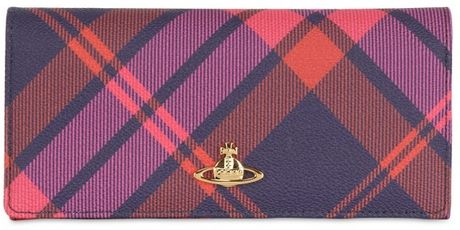 Vivienne Westwood Coated Canvas Derby Flap Wallet in Purple (fuchsia) - Lyst