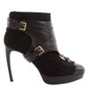 Alexander Mcqueen Black Stirrup Buckle Boot in Black - Lyst