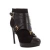 Alexander Mcqueen Black Stirrup Buckle Boot in Black - Lyst
