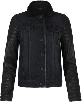 AllSaints Keaton Denim Jacket - Lyst