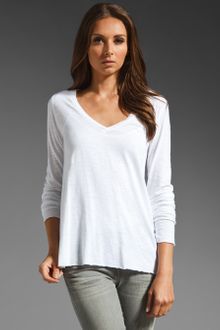 American Vintage Jacksonville V Neck Long Sleeve Shirt - Lyst