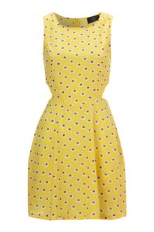 Ax Paris Ax Paris Daisy Print Skater Dress - Lyst