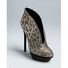 B Brian Atwood Glitter Platform Evening Booties Fortosa in Silver (silver leopard) - Lyst