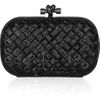 Bottega Veneta Embellished Intrecciato Leather Knot Clutch in Black (nero) - Lyst
