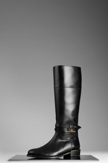 Burberry Leather Riding Boots - Lyst
