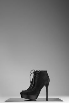 Burberry Shearling Lined Platform Ankle Boots - Lyst