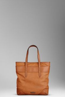Burberry Medium Leather Tote Bag - Lyst