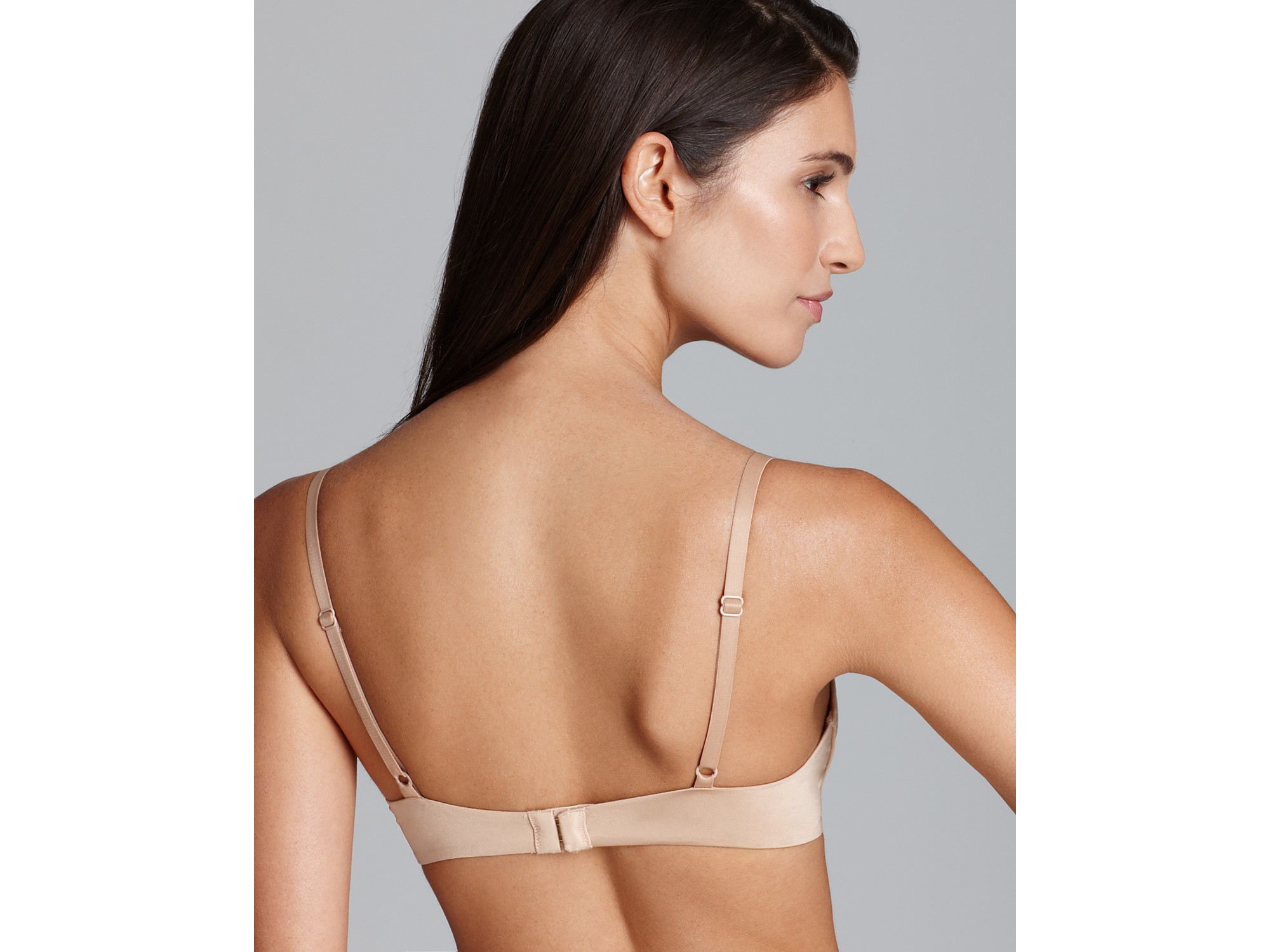 Lyst Calvin Klein Bra Push Positive Body Push Up In Natural