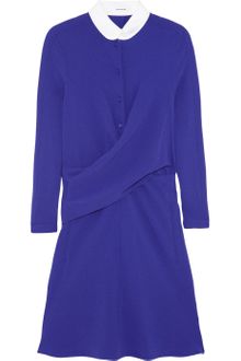 Carven Crepe Shirt Dress - Lyst