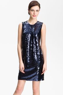 Eliza J Sleeveless Sequin Shift Dress - Lyst