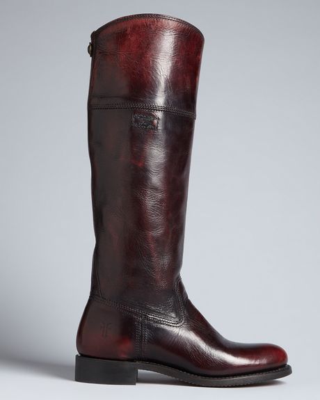 plum long boots