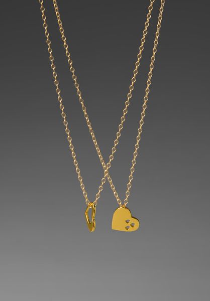 Gorjana Friendship Heart Necklace Set in Gold - Lyst