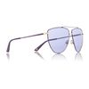 Gucci Ladies S Aviator Sunglasses in Gold - Lyst