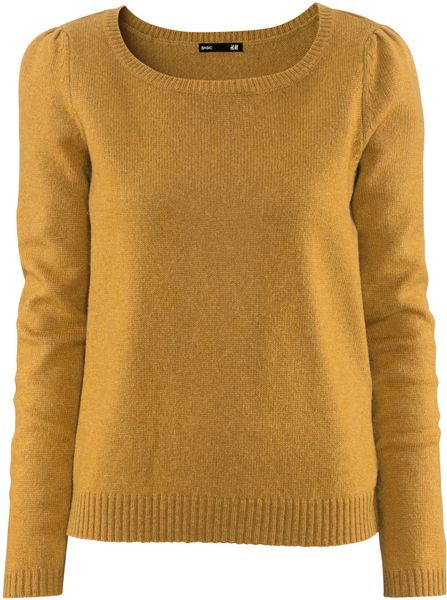 H&m Jumper in Brown (mustard) - Lyst