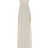 Jane Norman Pleat Bodice Maxi in White (cream) - Lyst
