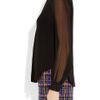 Jason Wu Embellished Silk Chiffon Shirt in Black - Lyst