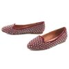 Jeffrey Campbell Martini Suede Studded Loafers in Red (wine) - Lyst