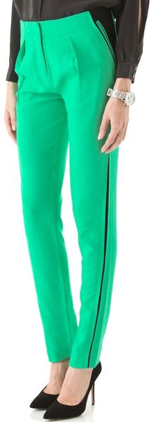 Kelly Wearstler Warhol Pleated Pants in Green (black) - Lyst