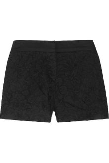 Markus Lupfer Cotton Blend Lace Shorts - Lyst