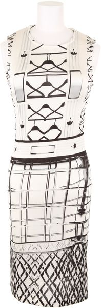 Mary Katrantzou Silk Crepe Dress - Lyst