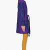 Matthew Williamson Indigo Leather Trim Kimono Coat in Blue (indigo) - Lyst