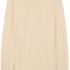 Preen Strawberry Cotton Trimmed Silk Crepe De Chine Blouse in Beige (ivory) - Lyst