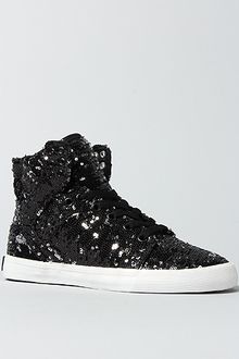 Supra The Kerin Rose Skytop Sequined Sneaker in Black - Lyst
