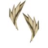Topshop Fanned Earrings in Gold - Lyst