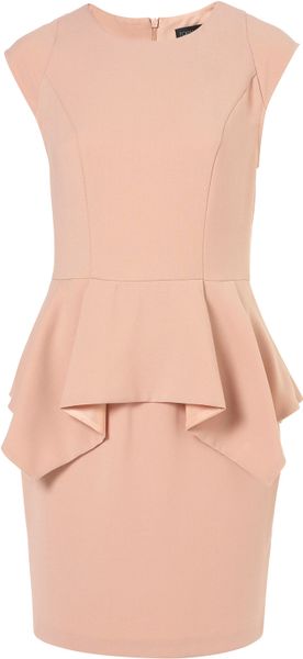 Topshop Pepulm Pencil Dress in Pink (rose) - Lyst