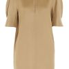 Yves Saint Laurent Cashmerefelt Dress in Beige (camel) - Lyst