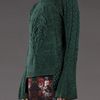 Alexander Mcqueen Chunky Cable Sweater in Green - Lyst