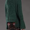 Alexander Mcqueen Chunky Cable Sweater in Green - Lyst