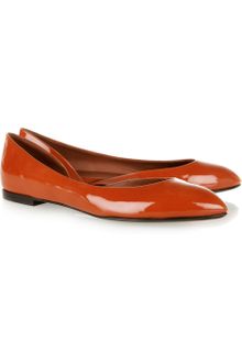 Bottega Veneta Patent Leather Ballet Flats - Lyst