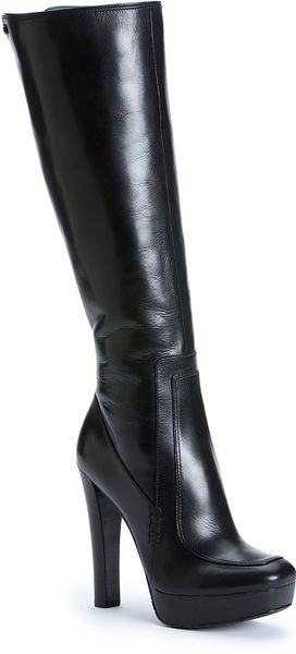 Calvin Klein Britton High Heel Platform Boots In Black Lyst