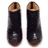 Christian Louboutin Diplonana Leather Peep Toe Ankle Boots in Black - Lyst
