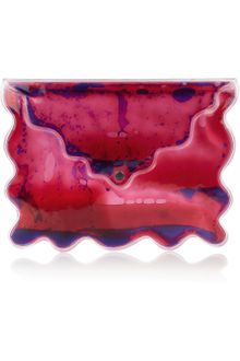 Christopher Kane Large Aqua Gelfilled Pvc Clutch - Lyst