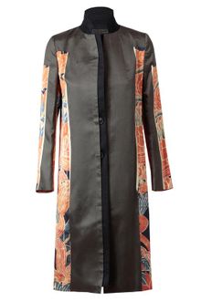 Dries Van Noten Regine Oriental Printed Wool Silk Coat - Lyst