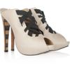 Georgina Goodman Lacey Leather Mules in Beige (cream) - Lyst
