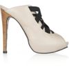 Georgina Goodman Lacey Leather Mules in Beige (cream) - Lyst