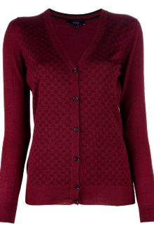 Gucci Logo Embellished Cardigan - Lyst