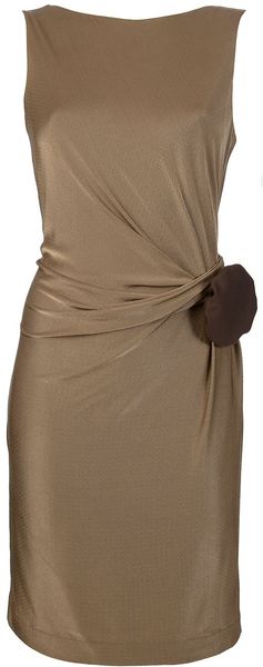 Gucci Draped Sleeveless Dress - Lyst