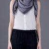 Gucci Logo Scarf in Gray (grey) - Lyst