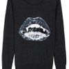 Markus Lupfer Vampire Lip Jumper in Black - Lyst