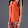 Marni Contrast Blouse in Orange - Lyst