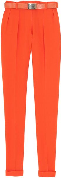 Preen Clip Belt Pants in Orange - Lyst