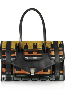 Proenza Schouler Ps1 Keep All Leather and Jacquard Bag - Lyst
