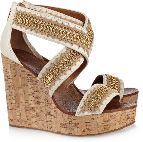 tory burch sandals cream