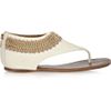 Tory Burch Rella Chain and Crochettrimmed Leather Sandals in White - Lyst